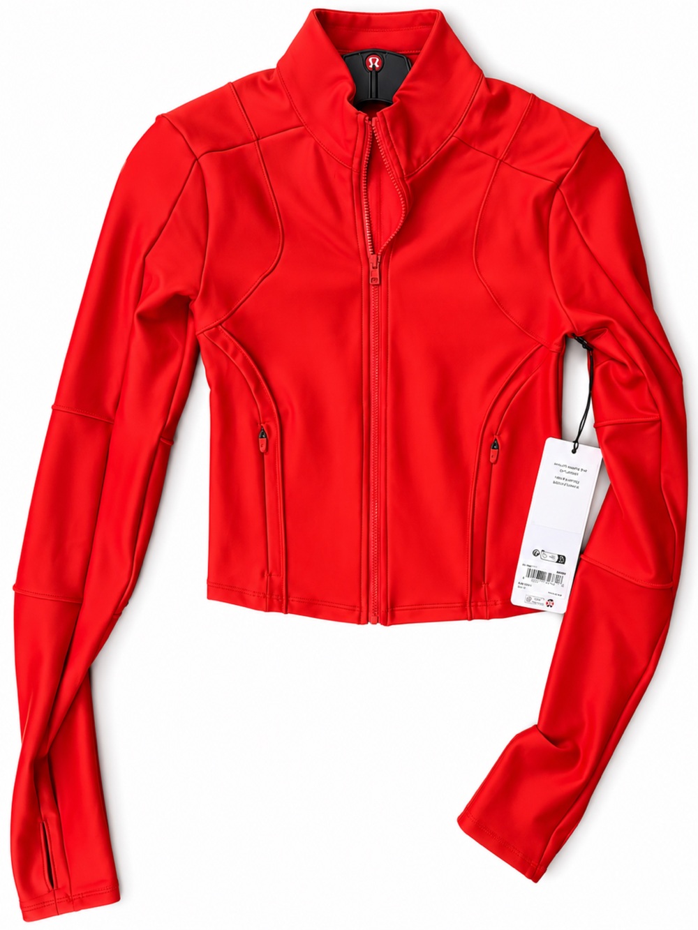 Alo Bright Red Airlift Ignite Zip Up Jacket S